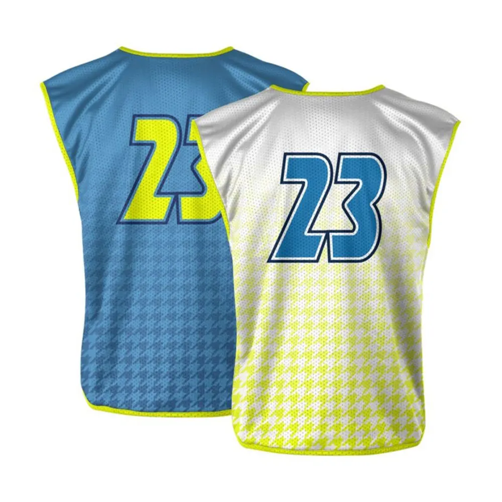 Custom made sublimation reversible lacrosse pinny