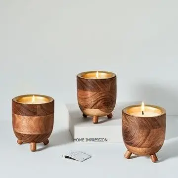 Butterfly Gingko Metal Glass Wax Candle Lid Jar Wholesale Designer Wax Candle Jar