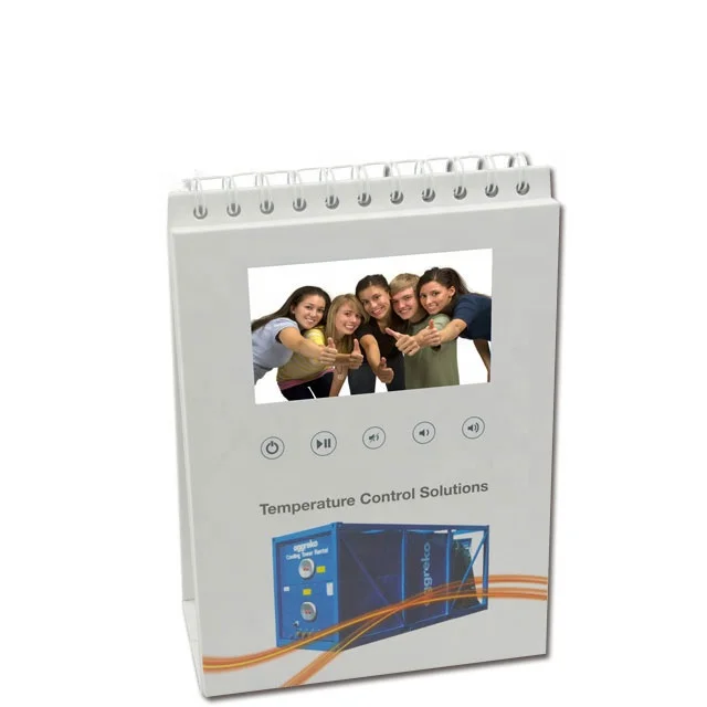 Сделай Сам китайские производители 4 3 дюймов музыкальные поздравительные открытки печать Модный видео календарь