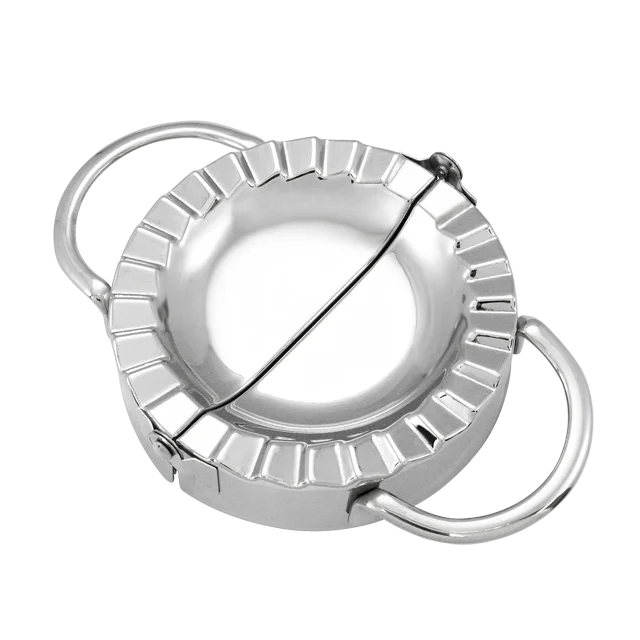 Stainless steel dumpling press