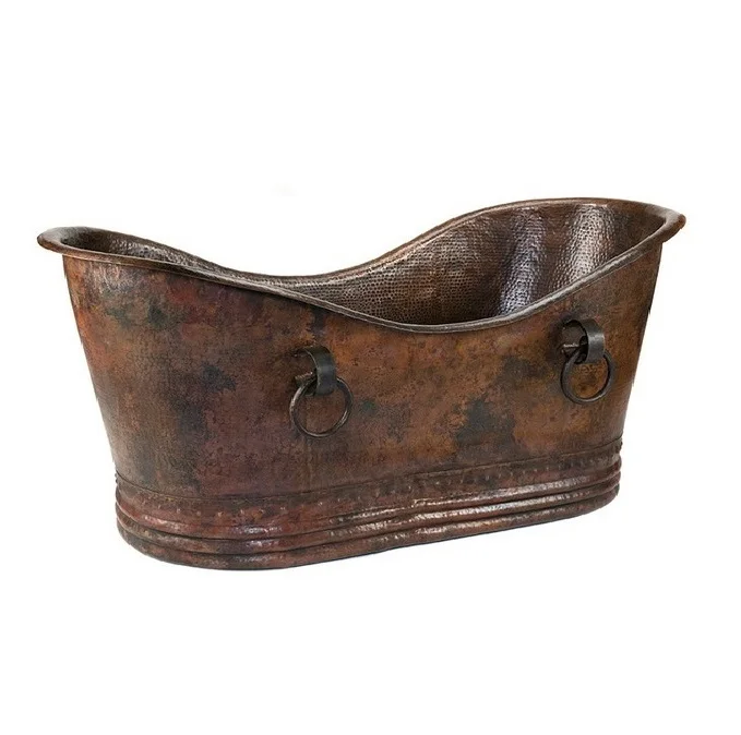 Supplier Of Copper Bathtub Excellent Quality Handmade Wholesale Bathtub Bathroom Ware Customized Color Vintage Copper Bathtub