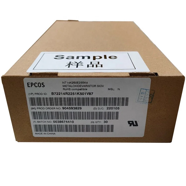TDK EPCOS B72214R2251K501 NT14K250E2S5K4  250V ThermoFuse Varistor TMOV Thermistors