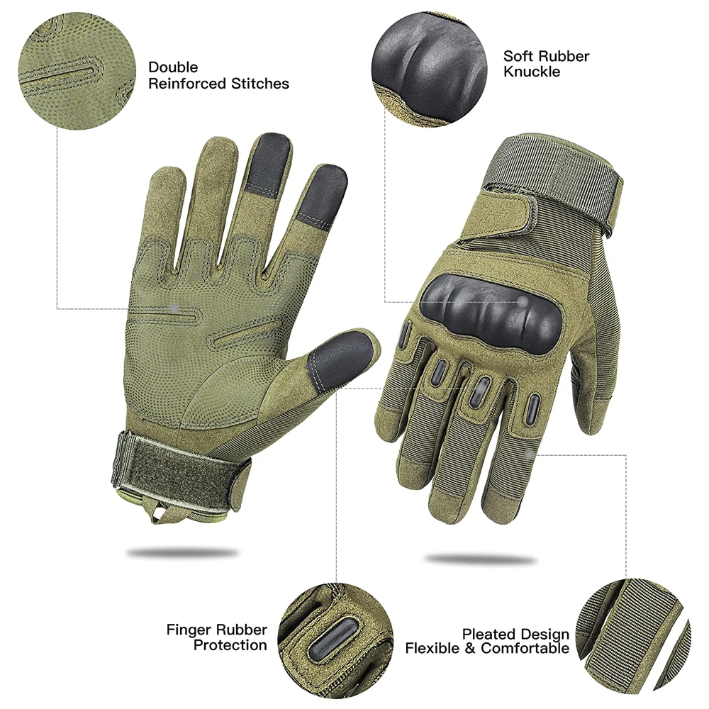 Customized Training Paintball Gloves Comfortable Full Finger Hunting Shooting Training Gloves Wholesale