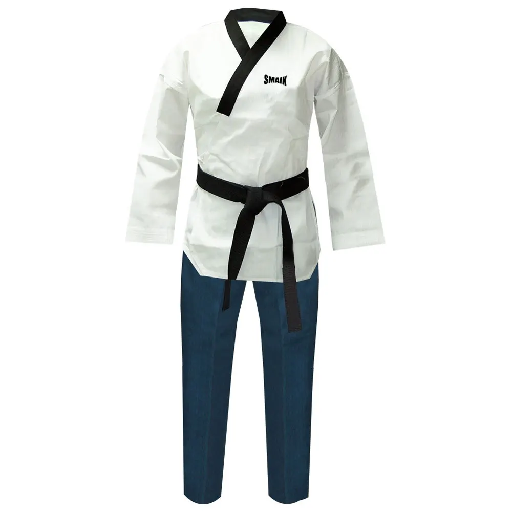 ITF Unisex Fleece Sportswear Breathable Cotton Taekwondo Martial Arts Uniforms Customizable OEM Model for Hospitals