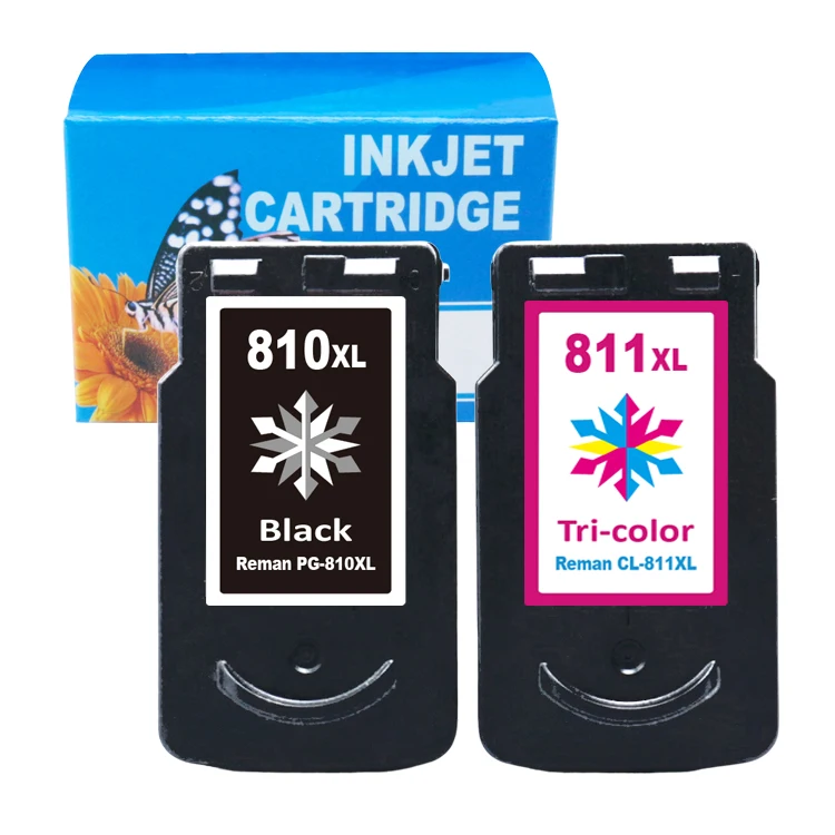 Remanufactured PG-810 CL-811 XL refilled Ink Cartridge for canon 810 cartridge pg810 cl811