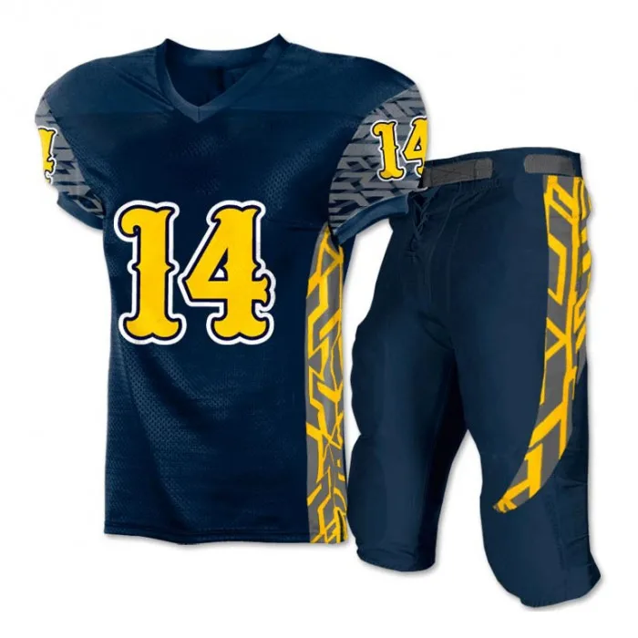 Custom Logo Design Jersey Custom Print Sublimated Pads American Football Uniforms For Team Sets At Cheap Price