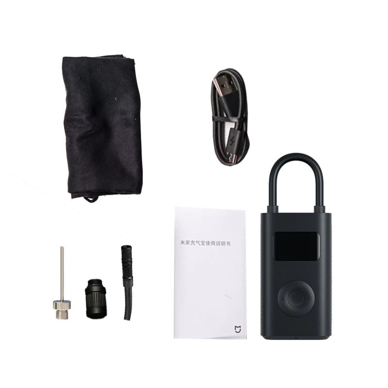 Воздушный насос Mijia портативный Электрический для велосипедных шин xiaomi