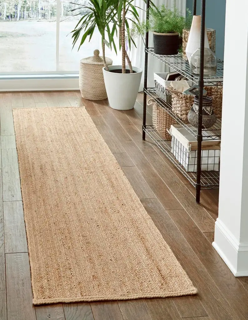 Плетеный вручную квадратный джутовый ковер ручная работа kilim домашний декор марокканский Прямоугольный размер на