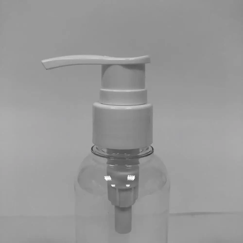 50ml~500ml clear cosmetic PETG skin care plastic round bottle with white pump