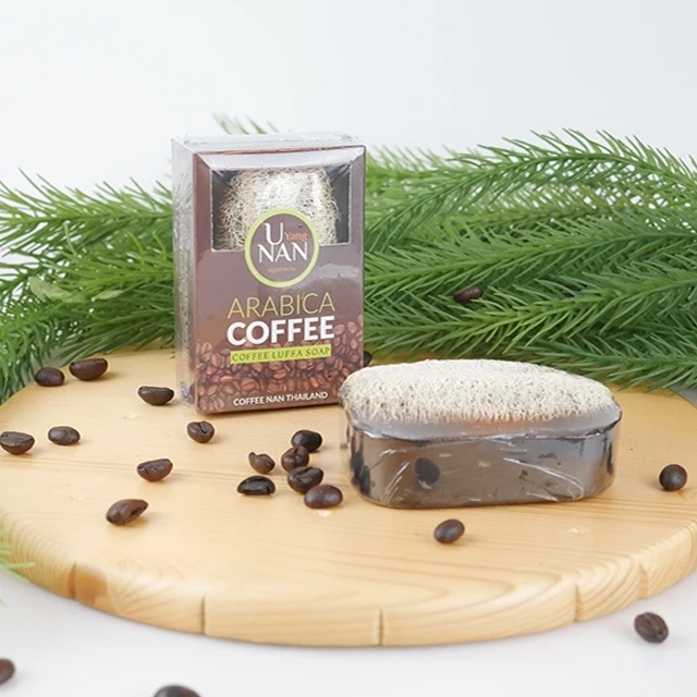 Wholesale OEM Premium Coffee Loofah Soap Herbal Bath Soap Toilet soap Body Factory Thailand