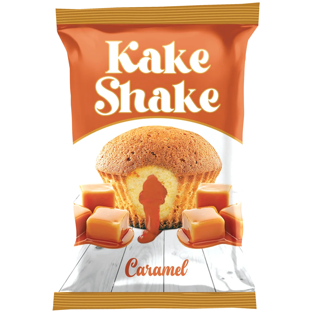 High Quality Kake Shake Caramel Flavor center filled cup cakes 24x12x17.5gm Super delicious treats for children