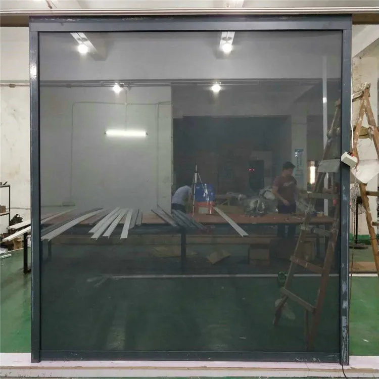 Patio Door Blind Manufacture Outdoor Zip Track Windproof Manual Blind Curtains With Comfy Motor Wifi Battery Blind