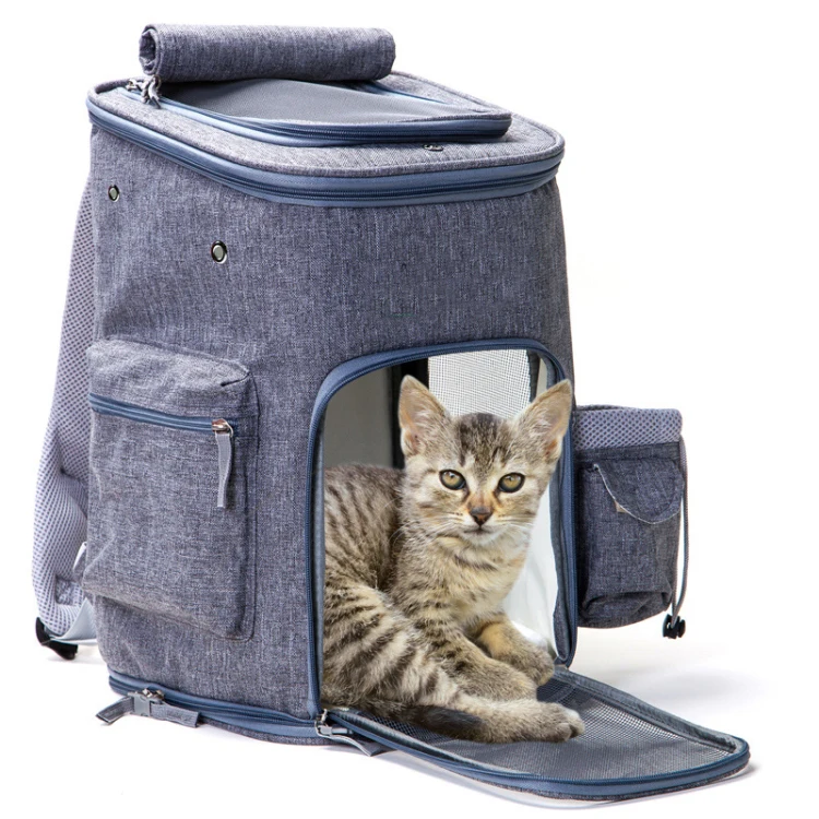 Advocator OEM/ODM Pet Carrier Backpack Airline Approved Bird cage Bag with Mesh Windows for Small Medium Dogs Cats