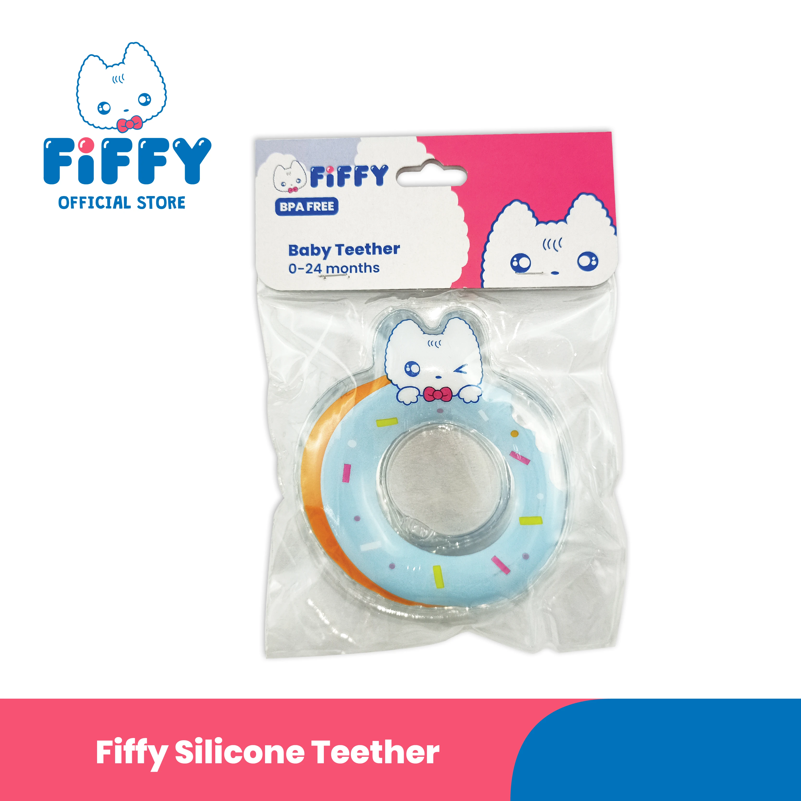 FIFFY Baby Feeder Feeding Baby Teething Chew Toys Food Grade Soother Silicone Teether