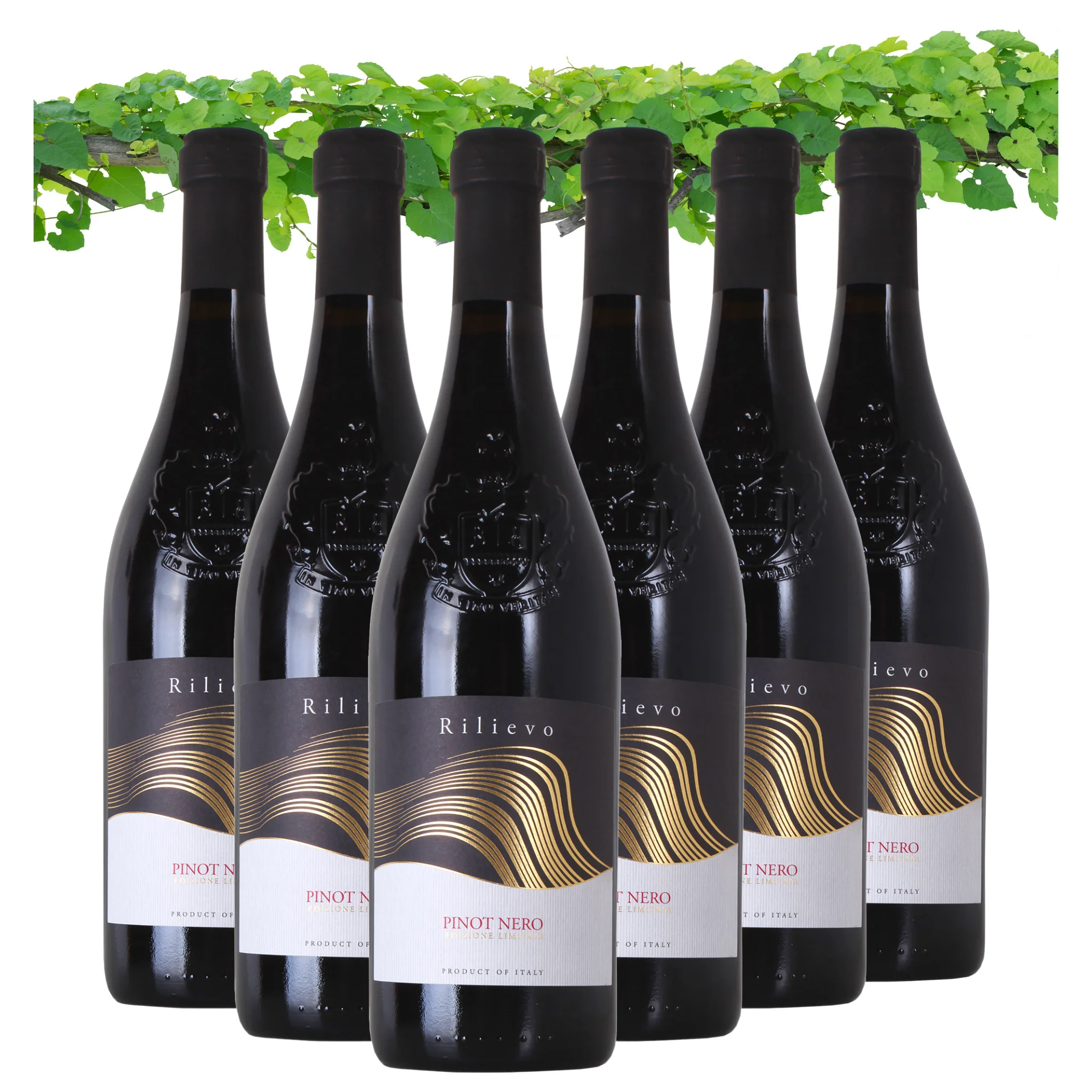 Dropship Red Wine - Pinot Noir Trevenezie IGT Rilievo - Red wine bottles for sale 750 ml alcohol wine 12%