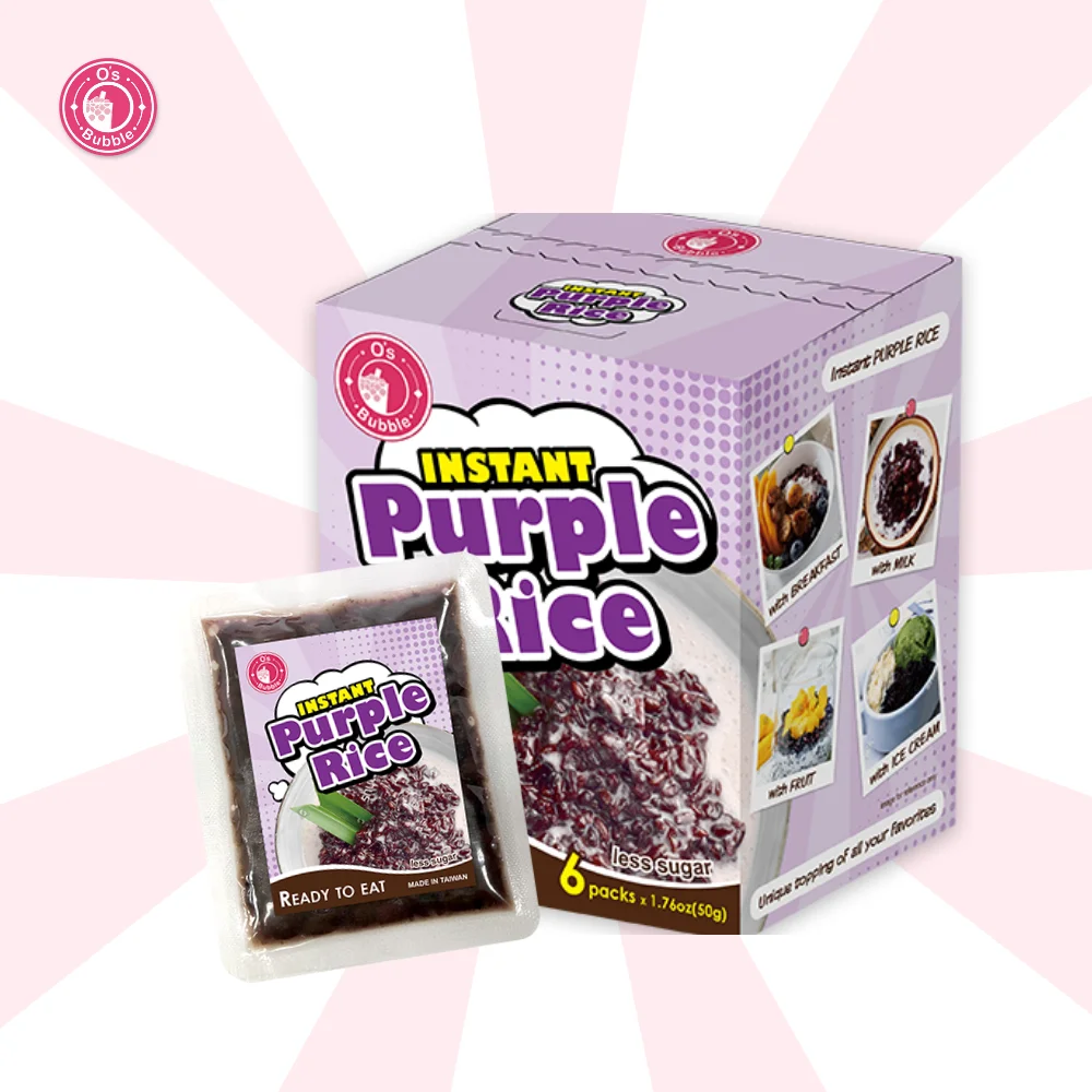 Ready To Eat Individual Packet Instant Purple Sticky Rice