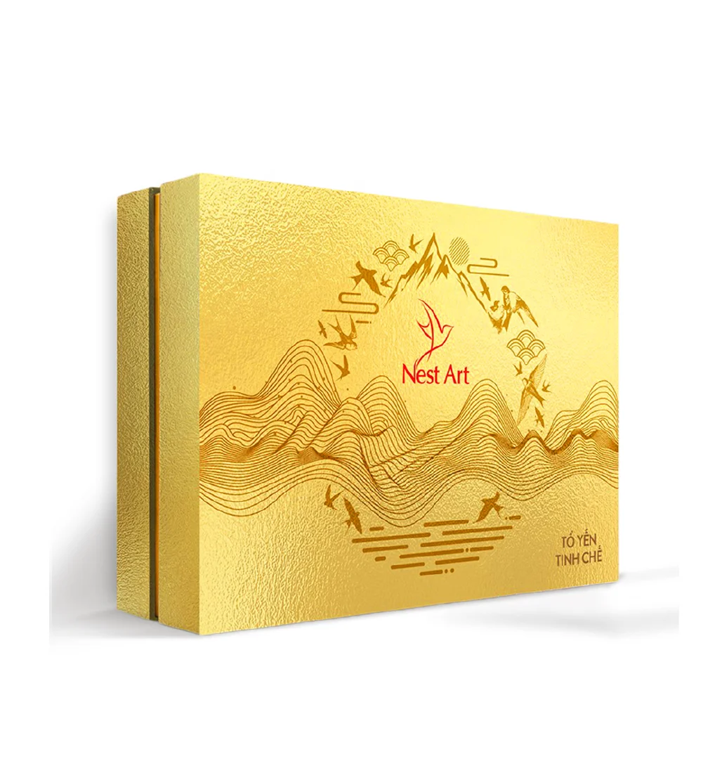 Вьетнам, оптовая продажа, птичье гнездо, хорошее стандартное изысканное Птичье гнездо, 100 г, желтая коробка, гнездо для ласточек