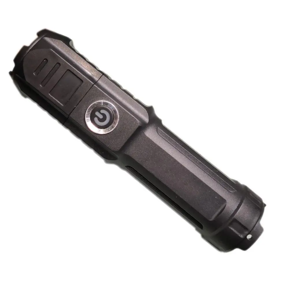 New Telescopic Zoom Glare Flashlight USB Rechargeable Portable Spotlight LED Flashlight