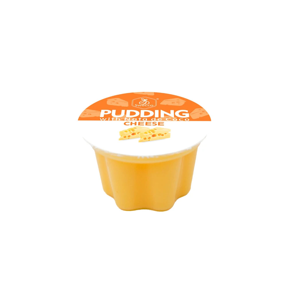 Premium Quality Malaysia OEM/ODM Dairy Pudding with Nata de Coco Cheese Flavour 3cups x 80g