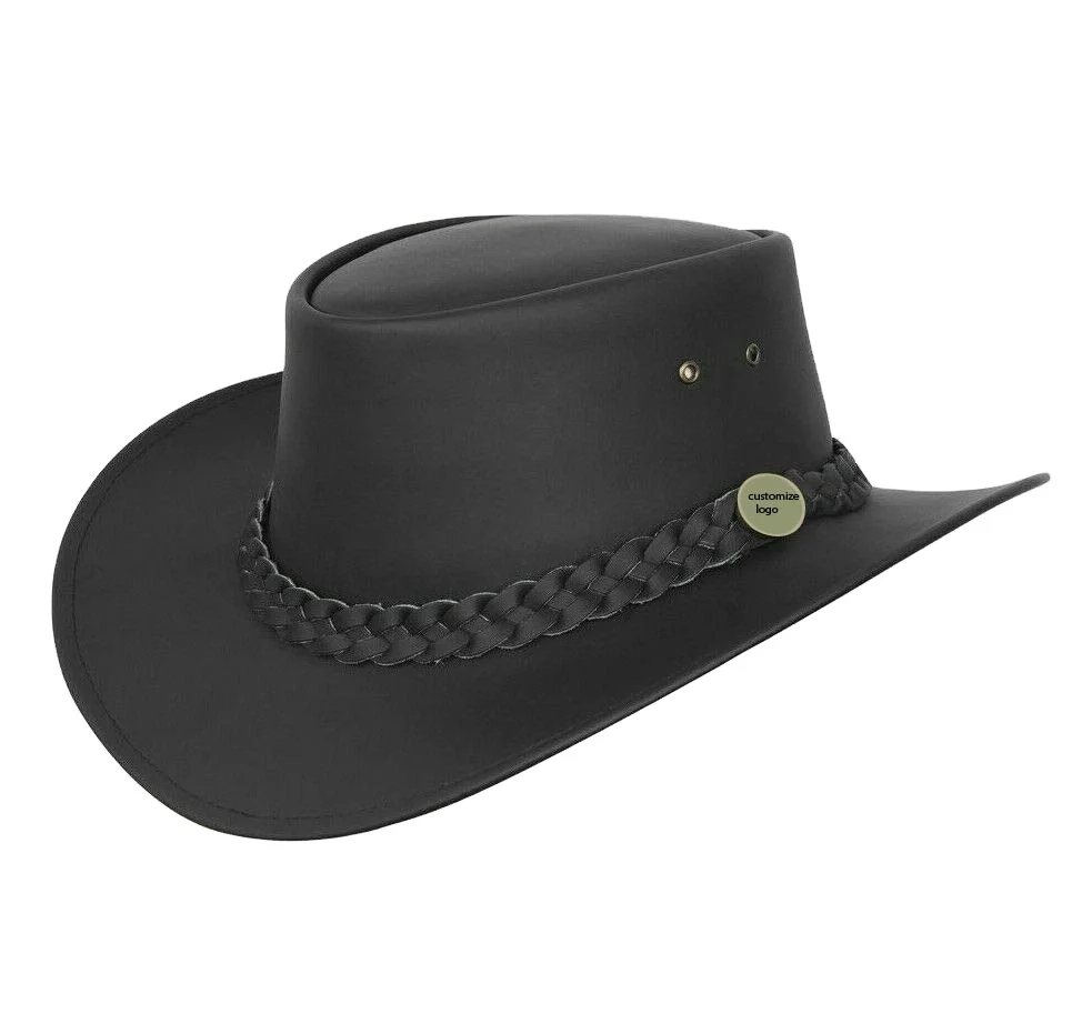 Custom Made Horse Hats In Leather Fully Customized / Western Style Cowboy Leather Horse Riding Hat