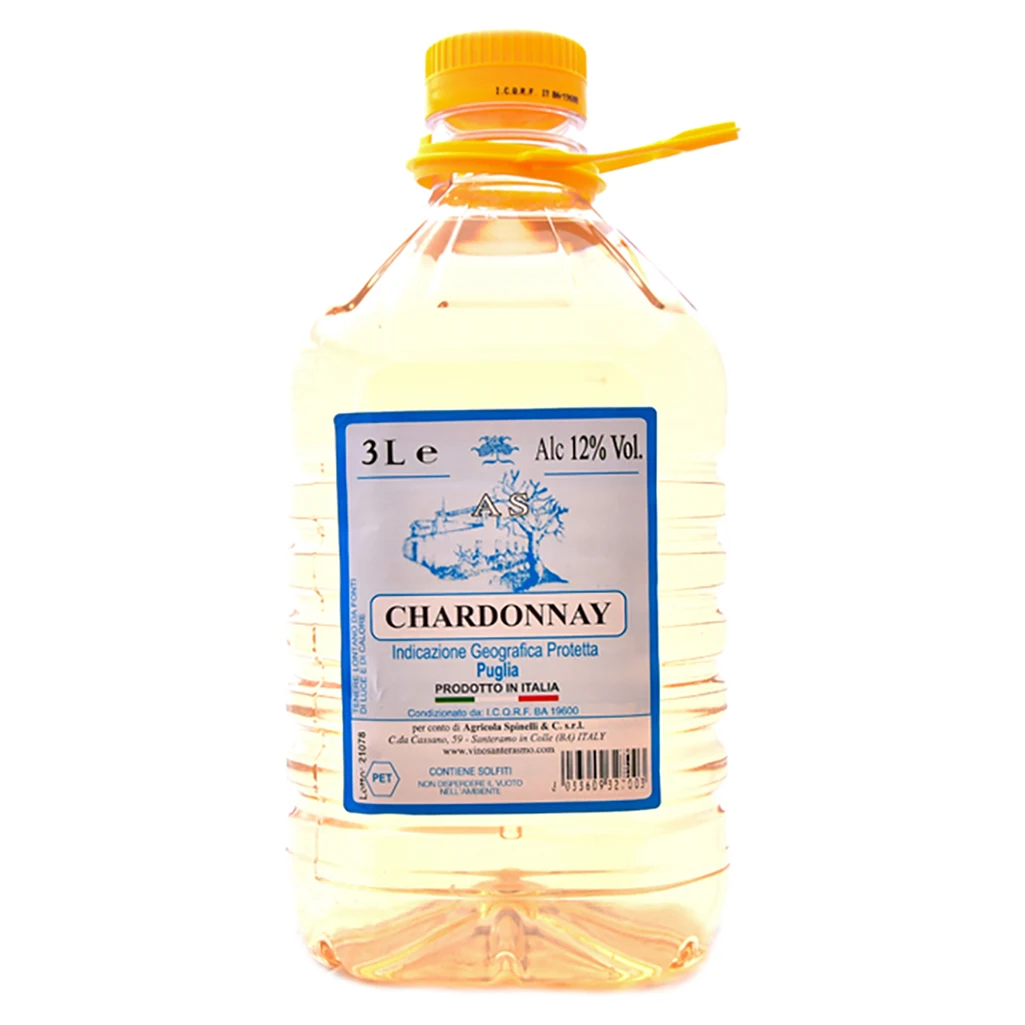 Высококачественное итальянское белое вино Chardonnay international lt 3 для продажи | Сухое Сделано в