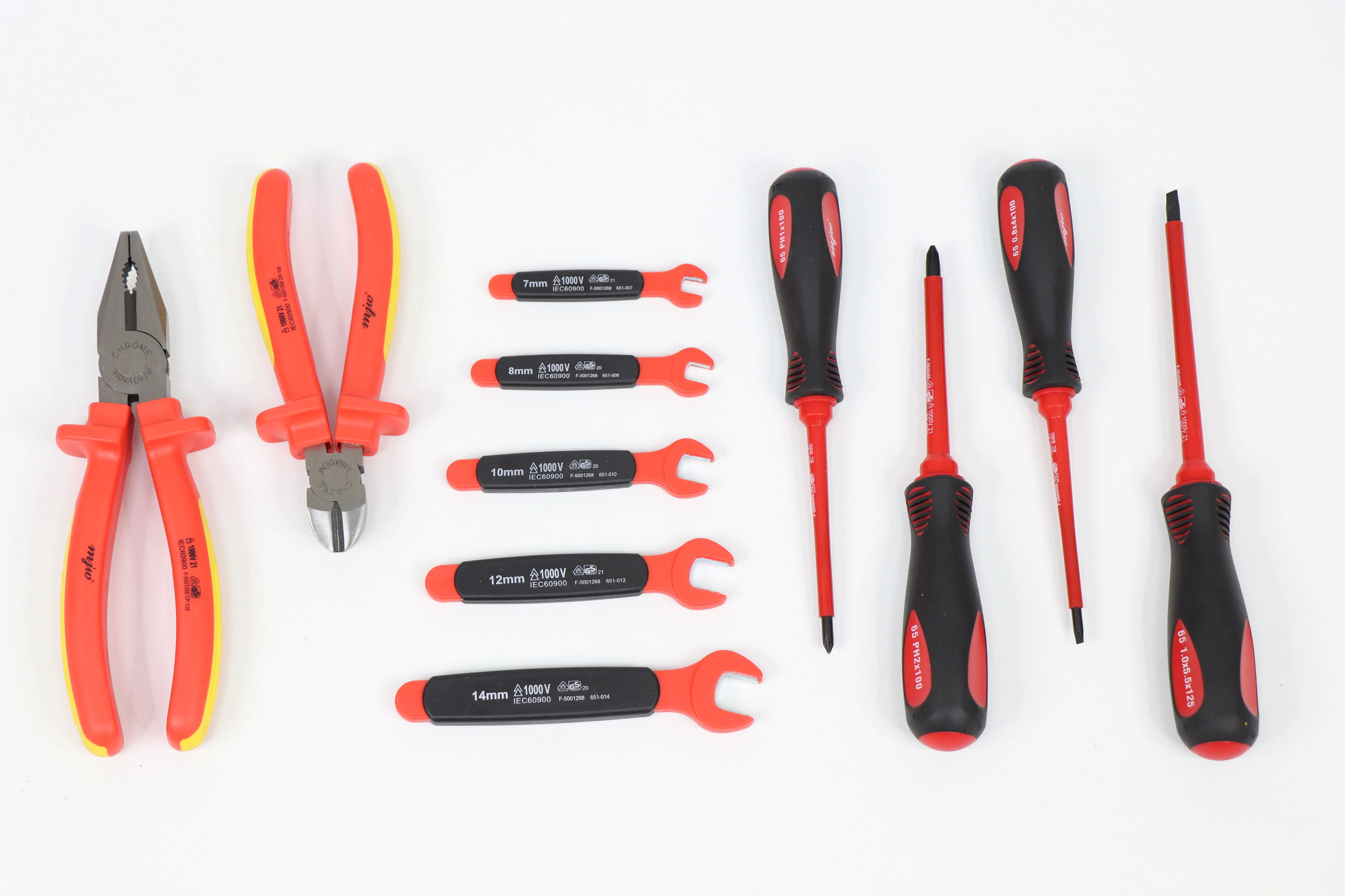 12pcs 1000V Insulated 1/2'DR. Reversible Ratchet Set Electrician tool set