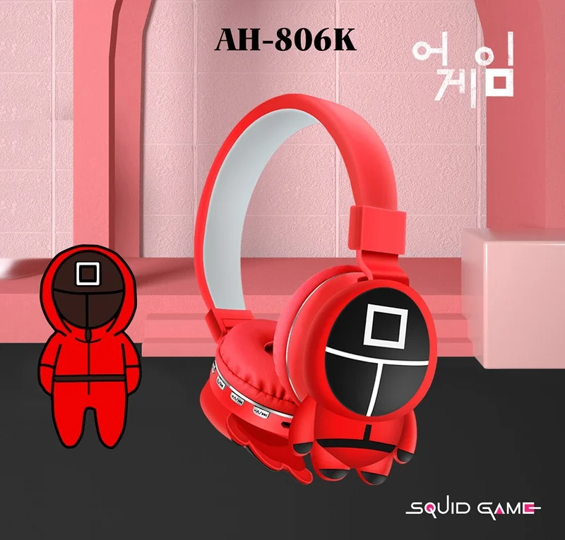 Новое поступление беспроводные наушники BT для детей рождественские подарки игр кальмар