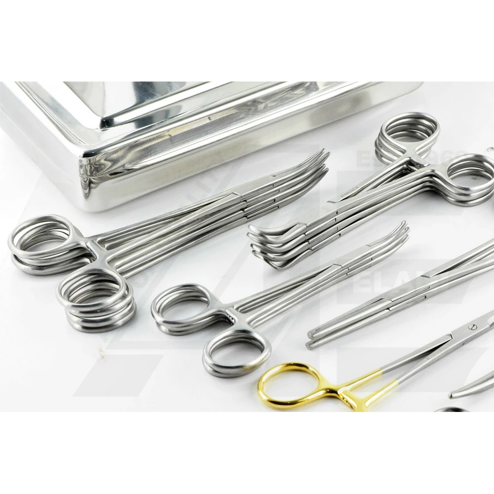 Набор для ветеринарной общей хирургии набор из 43 инструментов в коробке 2024 премиум-класса LA ELAHI AND CO