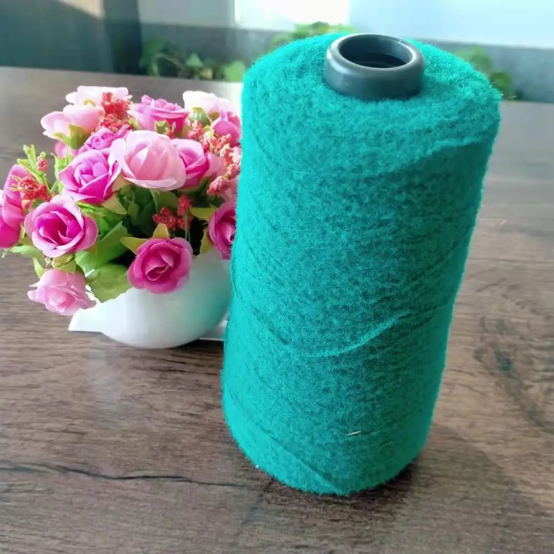 2021 Factory Direct Sale 1.3 cm 13NM 100% nylon fancy feather imitate mink hair yarn for knitting scarf