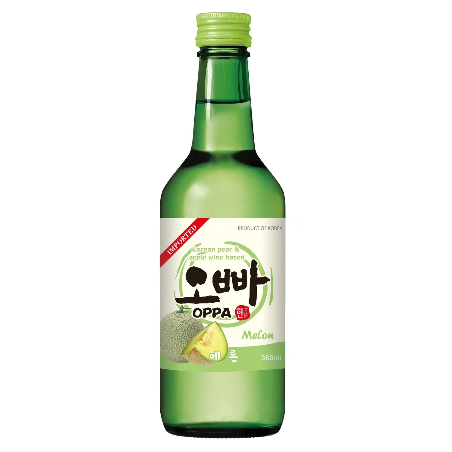  Корейский Традиционный напиток Oppa Soju 360 мл рисовое вино Фруктовый Ароматизированный