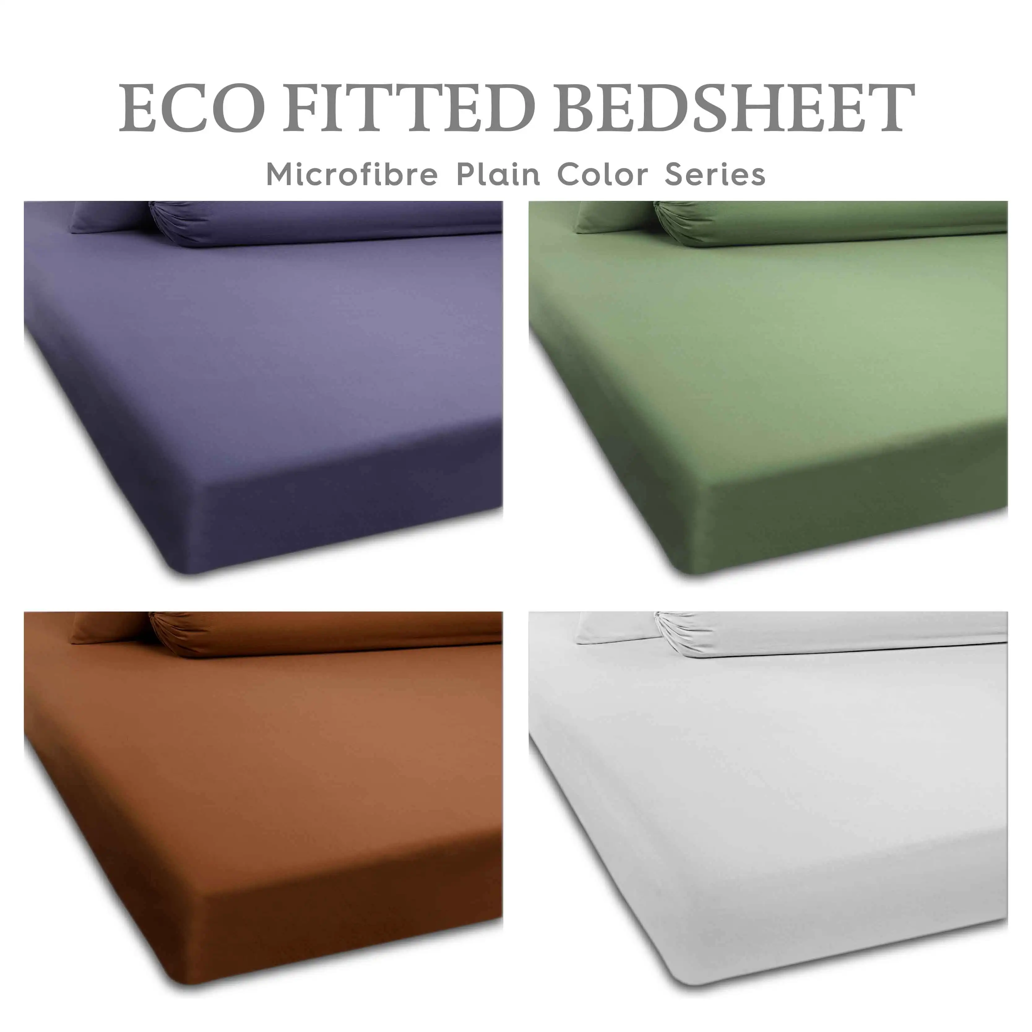 Highly Recommend For Sheet Bed The New Color Series High Quality Microfibre Fitted Bed Sheet  From Malaysia