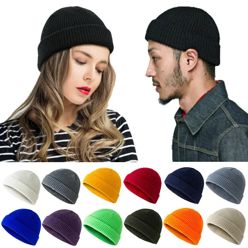 Men Breathable Thicken Ski Hat Soft Knit Bonnet Skullies Beanie Fall Winter Neck Warm Wool Knitted Hats