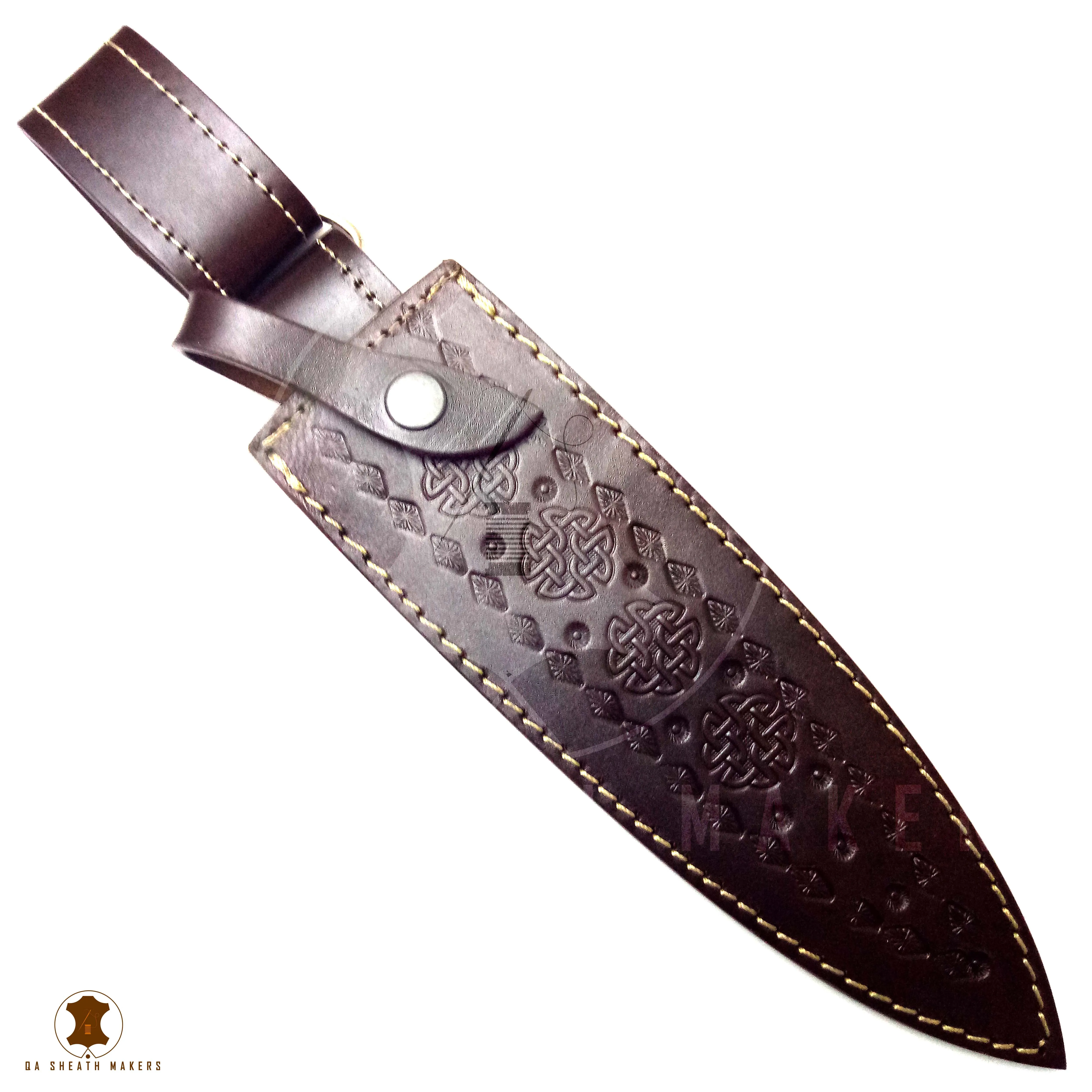 Leather Sheath for Fixed Blade Dagger Knives Handmade Unique Factory Product Rich Grain Leather Hunting Knife Outdoor Camping PK