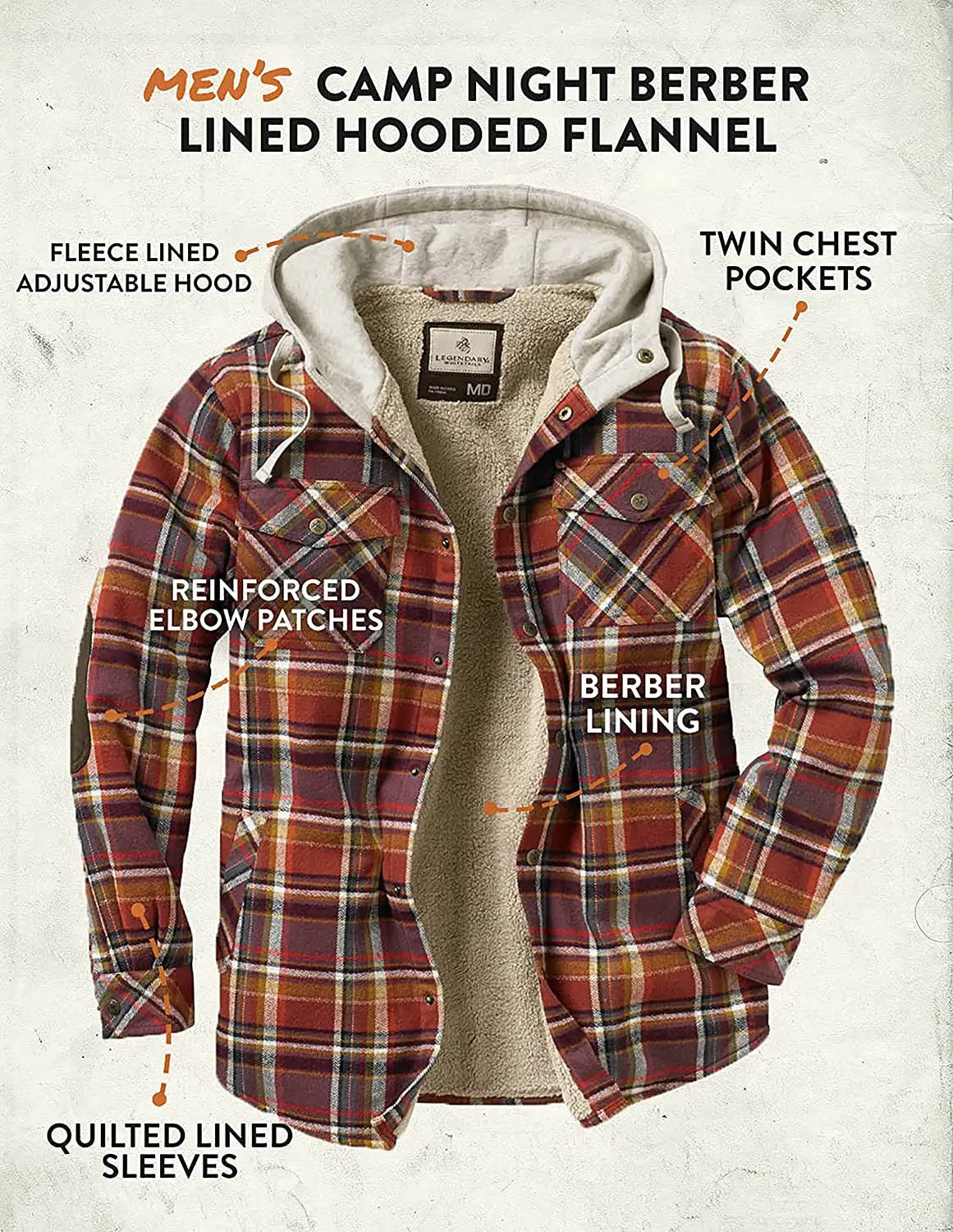  OEM Фланелевая рубашка с капюшоном и подкладкой из Бербера куртка унисекс зимняя высококачественная фланелевая в клетку
