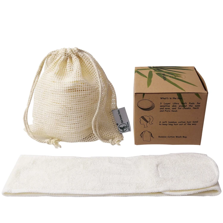 Прямая продажа с фабрики, оптовая продажа, полезный органический моющийся многоразовый бамбуковый прибор для снятия макияжа