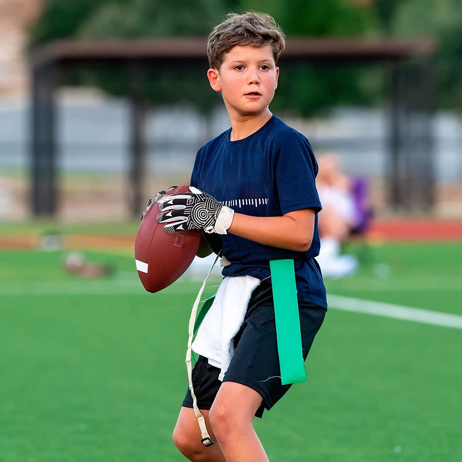 New Custom OEM Logo  American Football Gloves High sticky palm American sublimated back football gloves