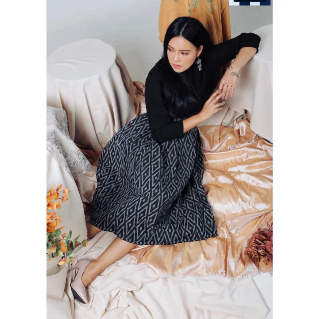 Best Seller Thai Casual Womens Dresses Premium Products Hand Made By Lada Lanna Collection 015 Thai Jirada set