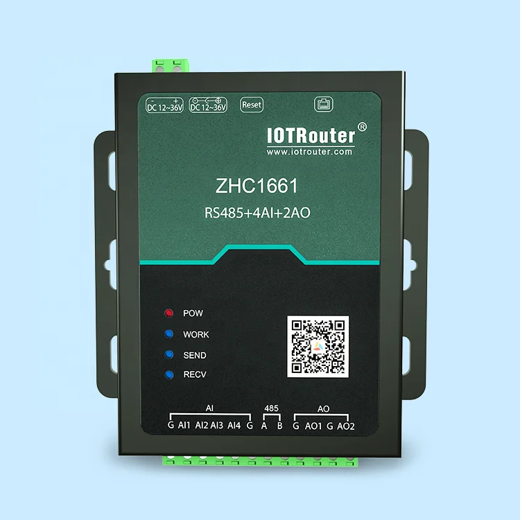 Modbus RS485 to Ethernet Gateway MQTT IO Controller with Free Network Cable ZHC1661