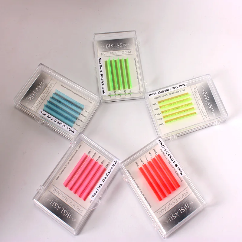 BISLASH MINI LASH NEON RED 5Lines