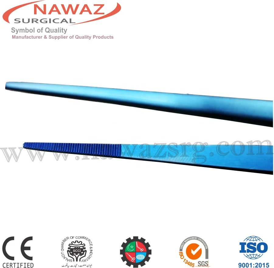 
Chef Plating Tongs, 20cm Straight Blue with Ultra Fine Tip , Kitchen Tweezers 