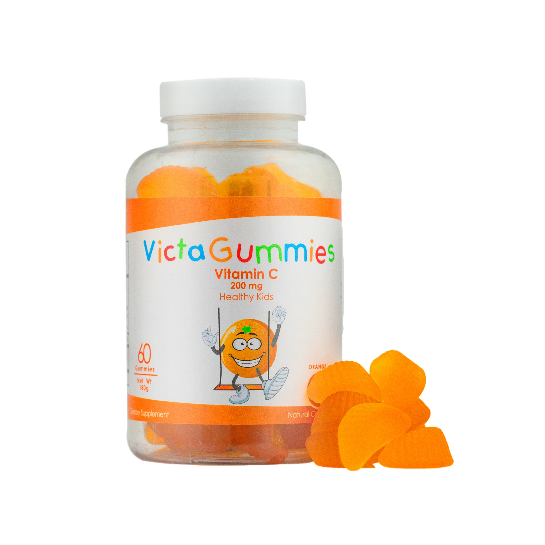 Strong immune system Best quality VictaGummies Vitamin C 60 gummies per bottle Food supplement with ascorbic acid