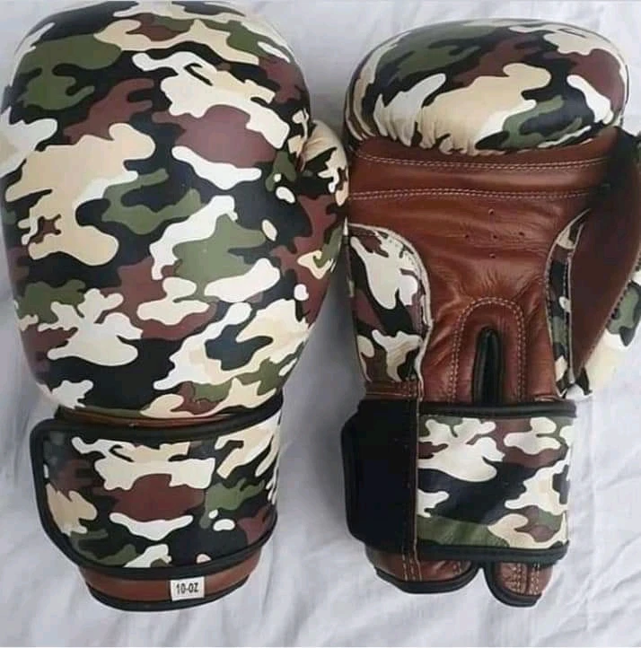 Factory Custom Professional Lace Black Leather Red Color Weight Material Boxing Gloves