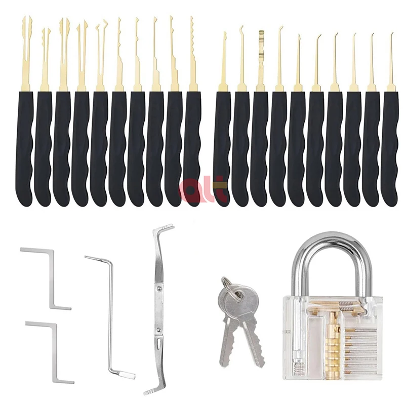 ГОСО 24 шт. сталь слесаря отмычки набор инструментов, Отмыкание инструменты отмычки набор, замок Смит инструменты ЗАМКОМ