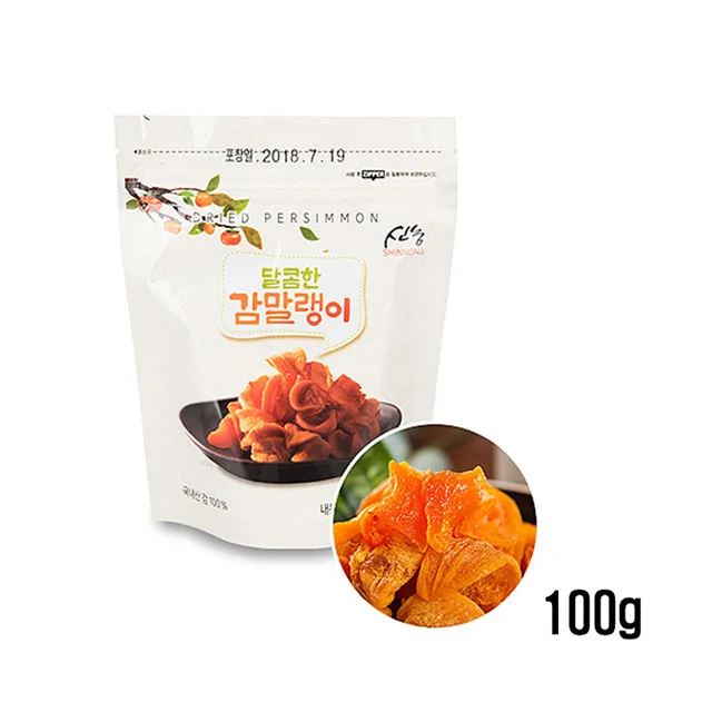 Hot sales sweet dried super fruit 100% Natural Sliced Sweet Persimmon 100g made in South korea