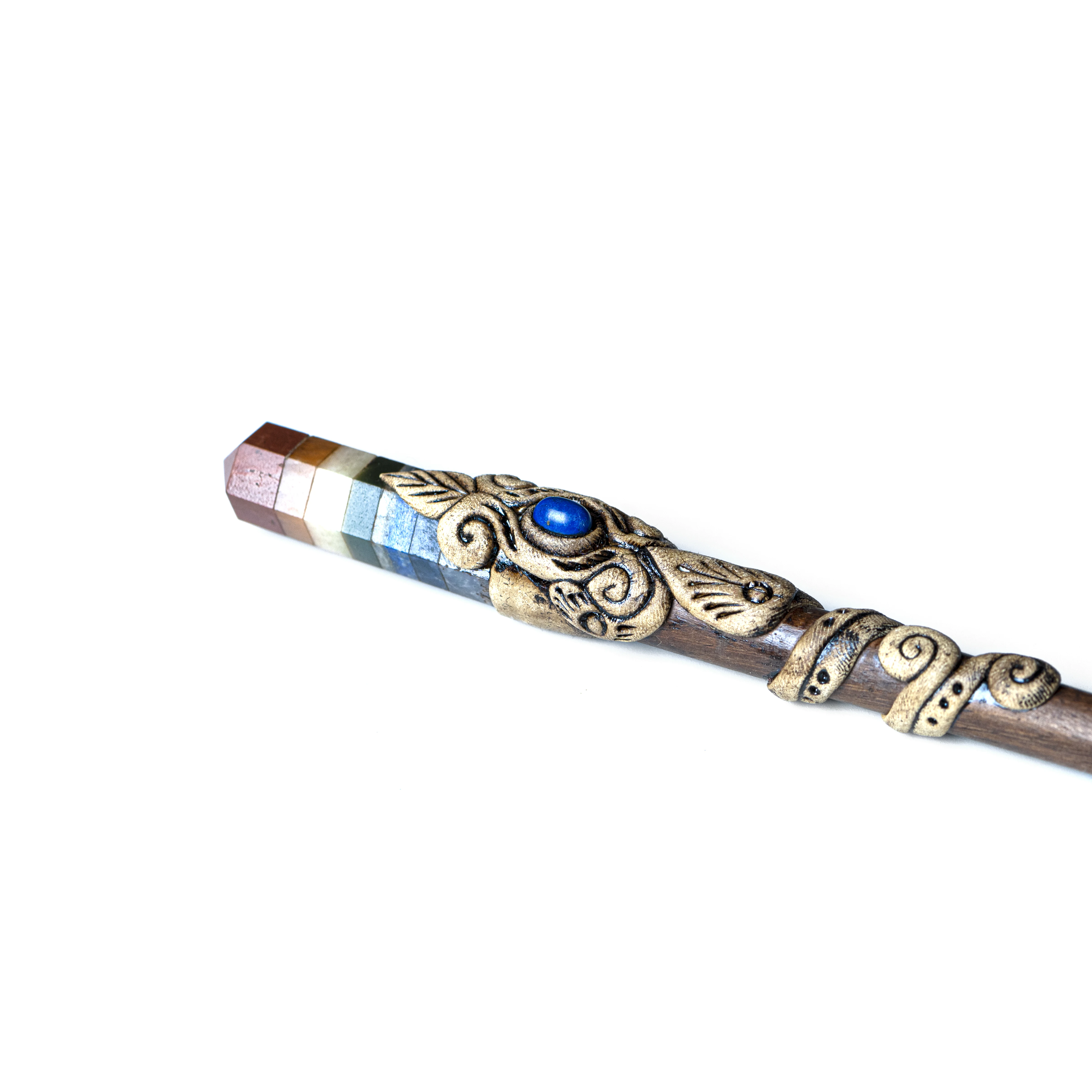 7 Chakra Stone Vintage Simulated hair Clip Crystal Rhinestone Hairpin Hair Accessories Jewelry Hair Sticks