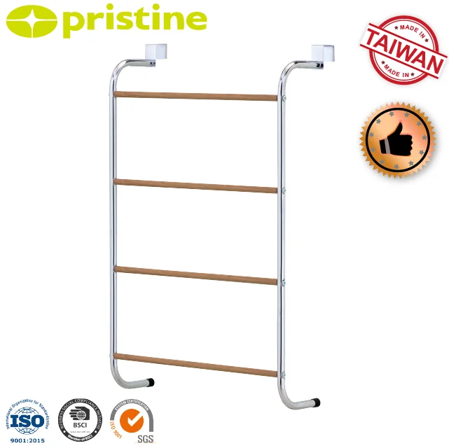 OEM Shopee eBay Household Storage Furniture Wood Grain Bathroom Door Towel Rack Steel Material Heater for Hotels Taiwan