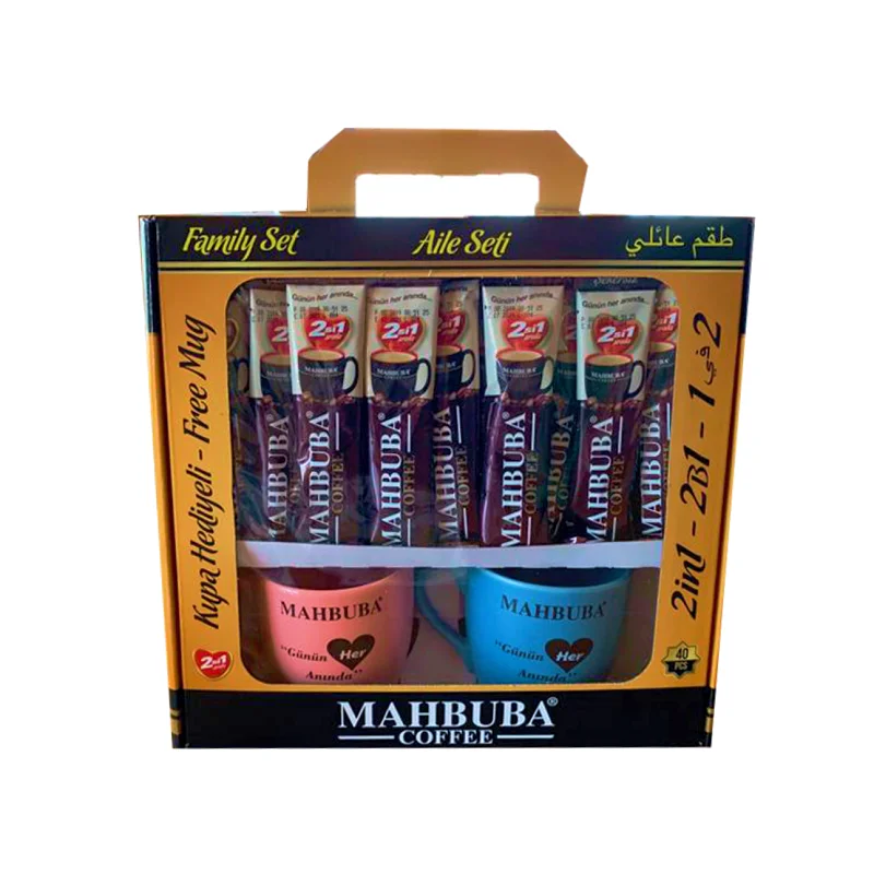 MAHBUBA Manufacturer From Turkey 2 in 1 Instant Coffee 10g No Added Sugar High Quality  instant Coffee Crema  Hot Sale