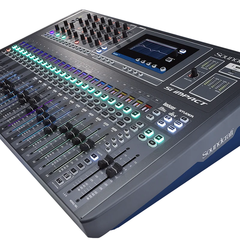 
SOUND-CRAFT Si IMPACT 40-INPUT DIGITAL MIXING CONSOLE AND 32-In/32-Out USB INTERFACE WITH iPad CONTROL 