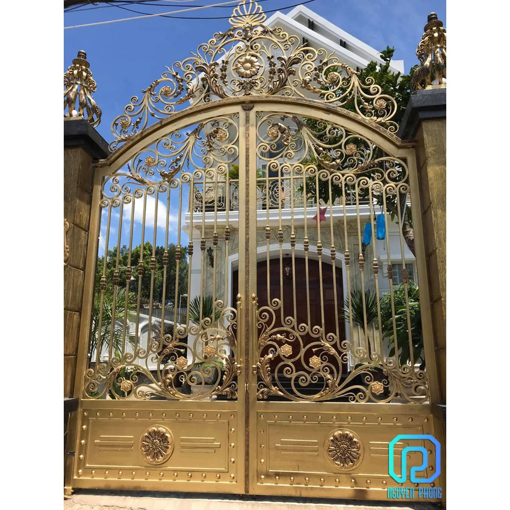 Good Quality Wholesale Factory Vietnamese Wrought Iron Gate Design