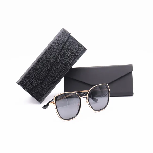 Wholesale  Foldable glasses case custom logo Eyewear Box Glasses  sunglasses case set triangle Folding Glasses Case